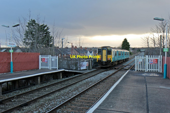 Photo 6"x4" Arriva Trains Wales, Class 150, 150231, Shotton High Level railway station Connah's Quay c2014