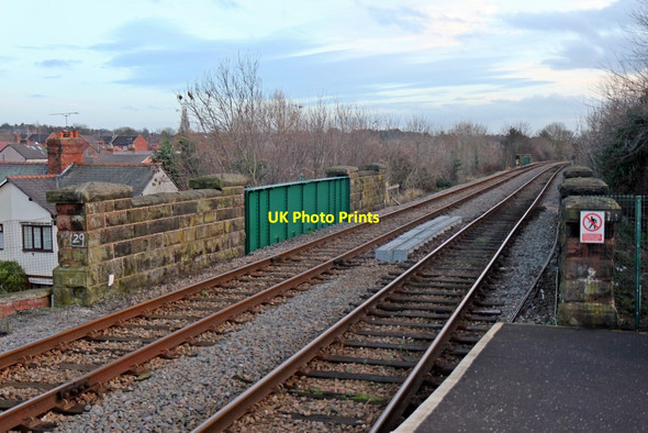 Photo 6"x4" Raby Road bridge, Neston railway station Neston\/SJ2877 c2014