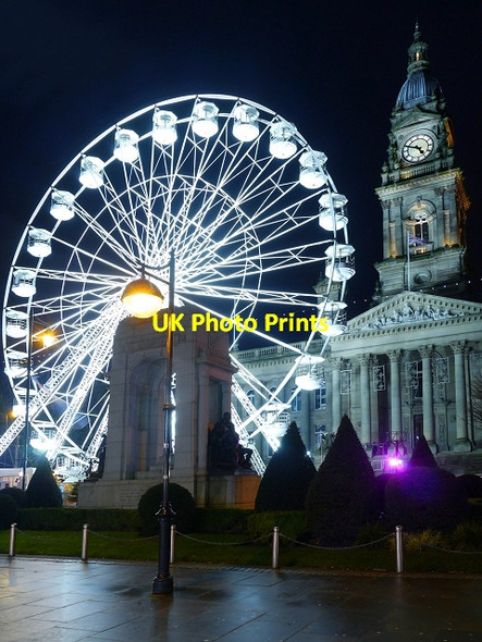 Photo 6"x4" Big Wheel and Town Hall, Victoria Square Bolton\/SD7108 c2014