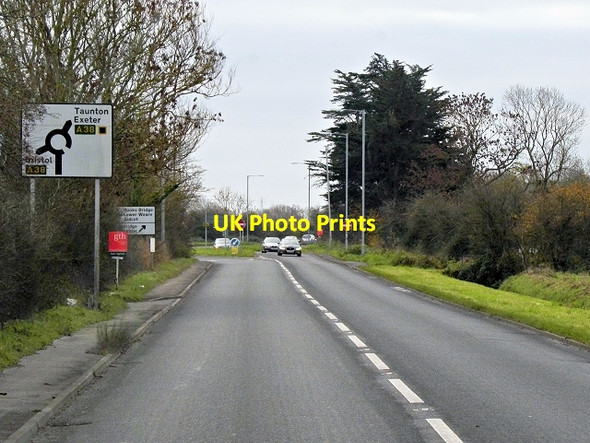 Photo 6"x4" A370, Bridgwater Road at East Brent East Brent c2013
