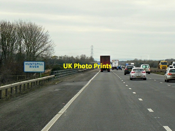 Photo 6"x4" Huntspill River crossing, Southbound M5 Hackness\/ST3345 c2013