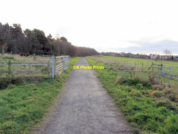 Photo 6"x4" Footpath towards North Walbottle Road Callerton c2013