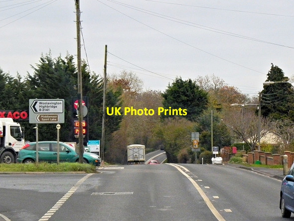 Photo 6"x4" A39, Crossroads at Knowle Bawdrip c2013