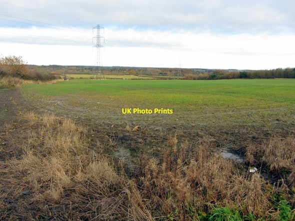 Photo 6"x4" Arable land north of Lowbiggin Kenton Bankfoot c2013