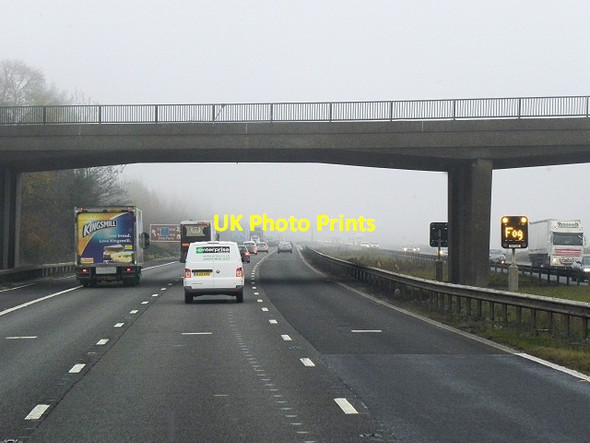 Photo 6"x4" Northbound M5, Kenn Road Bridge Clevedon c2013