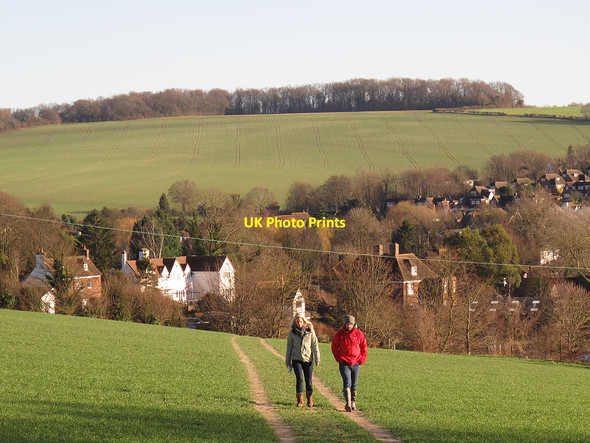Photo 6"x4" Footpath below the railway line Eynsford c2013
