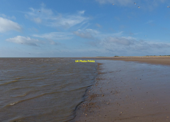 Photo 6"x4" Edge of the beach at the Gibraltar Point Nature Reserve Seacroft\/TF5660 c2013