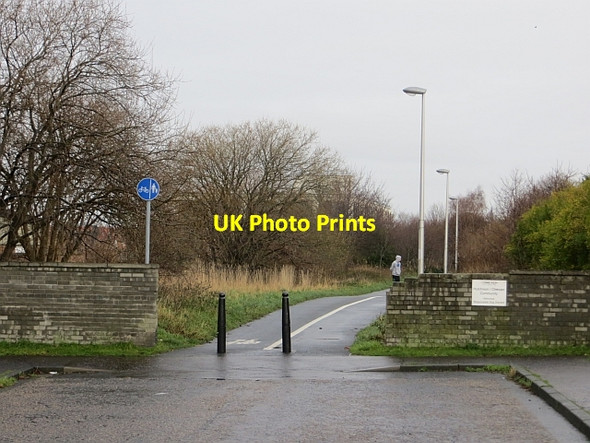 Photo 6"x4" Cycle \/ foot path Craiglockhart c2014