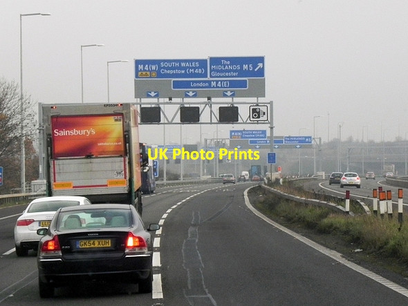 Photo 6"x4" Almondsbury Interchange, Link from M5 to M4 Almondsbury c2013