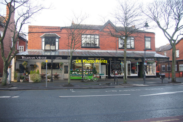 Photo 6"x4" Row of shops on Liverpool Road, Birkdale Southport c2013