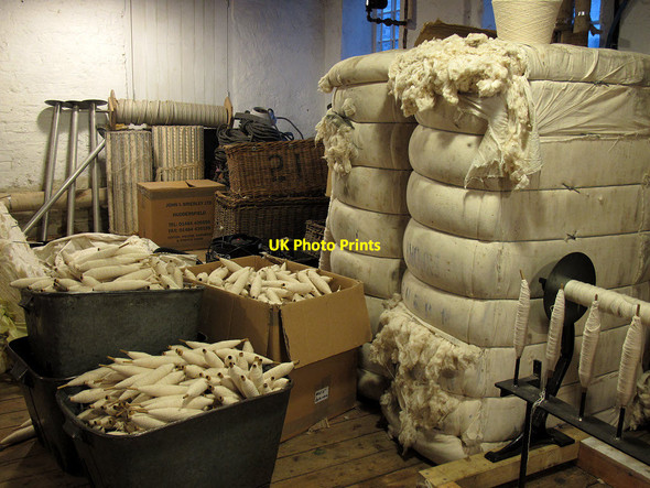 Photo 6"x4" Quarry Bank Mill: bales and bobbins Wilmslow c2013