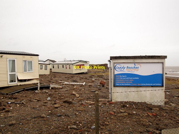 Photo 6"x4" Storm damaged caravans at Kilnsea Kilnsea c2014 P1