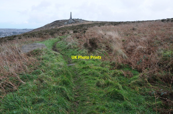 Photo 6"x4" Carn Brea Redruth c2014