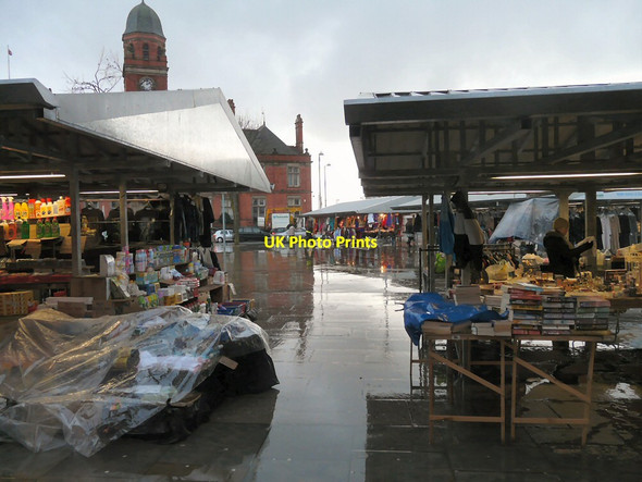 Photo 6"x4" Heavy Rain on Hyde Market Hyde\/SJ9494 c2014