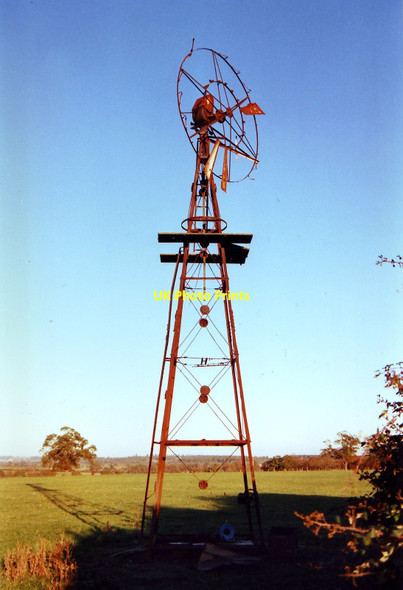 Photo 6"x4" Old Windpump at Great Park Farm Beech Hill\/SU6964 c1989