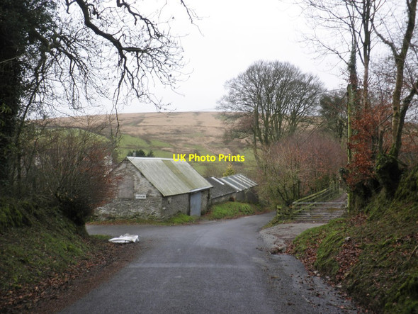 Photo 6"x4" Approaching Landacre Withypool c2014