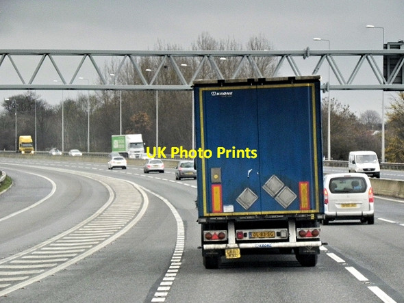 Photo 6"x4" M5 Northbound after Junction 17 Over\/ST5882 c2013