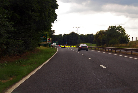 Photo 6"x4" A417 approaching A40 roundabout Barnwood c2013