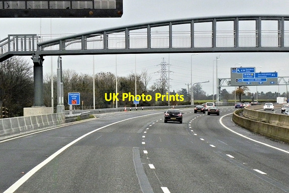 Photo 6"x4" Footbridge Across the M5 Motorway Over\/ST5882 c2013