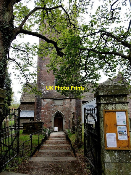 Photo 6"x4" Entrance to the church of St Mary the Virgin, St Briavels Lower Meend c2013
