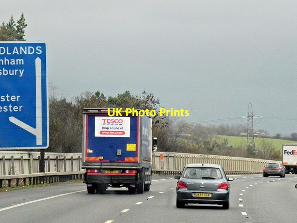 Photo 6"x4" M5 Motorway, Gloucester Hucclecote c2013