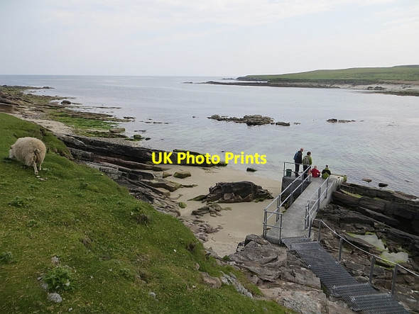 Photo 6"x4" Pier, Noss Sound Gunnista c2013