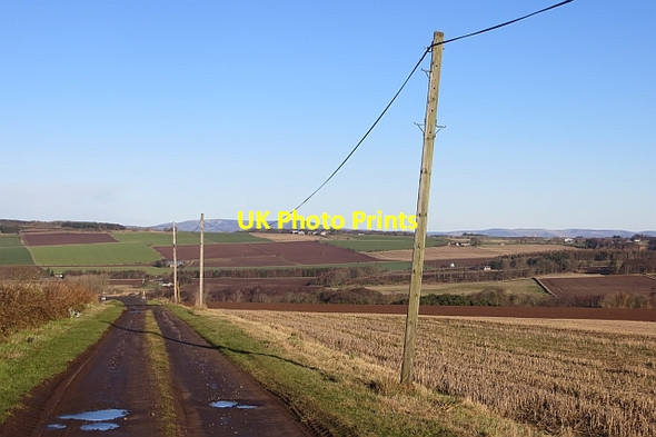 Photo 6"x4" Road to Balgavies and Newmill Mains of Balgavies c2014