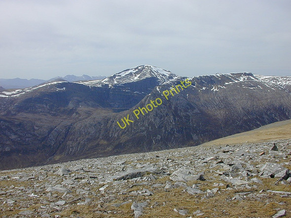Photo 6"x4" Beinn Dearg and Cona' Mheall from Am Faochagach Am Faochagach c2002