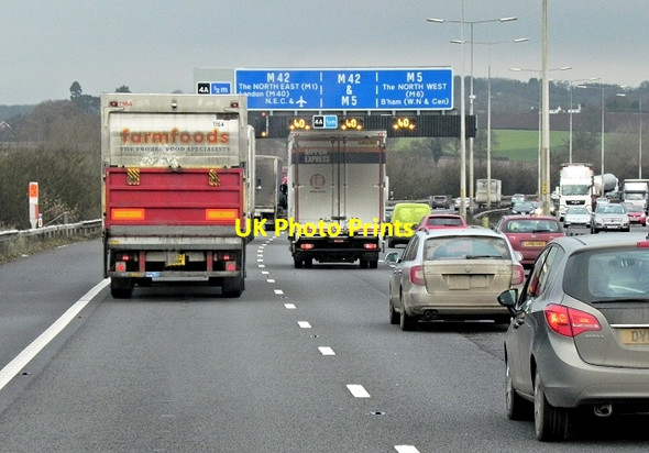 Photo 6"x4" Northbound M5, Bromsgrove Bromsgrove c2013