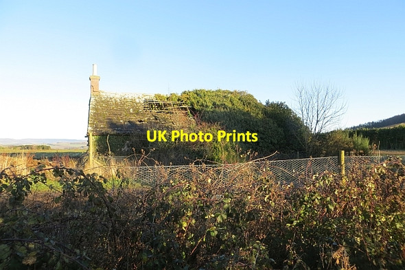 Photo 6"x4" Ruin, Lownie Moor Hillend\/NO4848 c2014