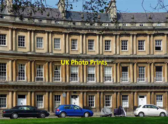 Photo 6"x4" Detail of 16-18 Circus, Bath Bath\/ST7464 c2012