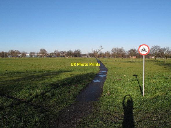 Photo 6"x4" Path across Woolwich Common Woolwich c2014