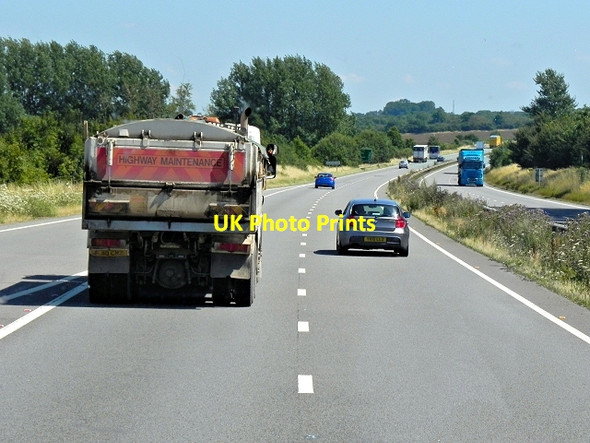 Photo 6"x4" Eastbound A14 Cold Ashby c2013