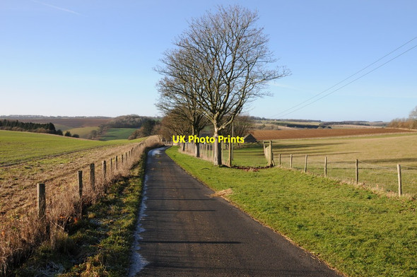 Photo 6"x4" Farm road approaching Kitehill Barn Notgrove c2013