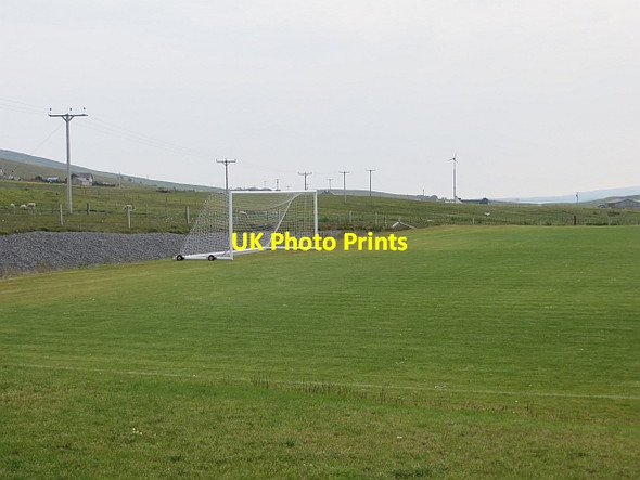 Photo 6"x4" Football pitch, Bressay Lerwick c2013