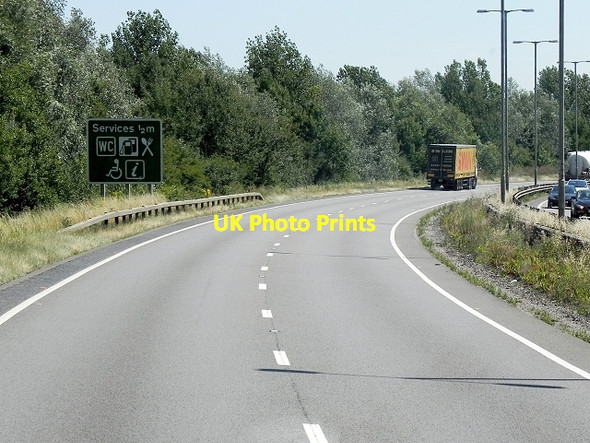 Photo 6"x4" Eastbound A14 near Kettering Kettering c2013