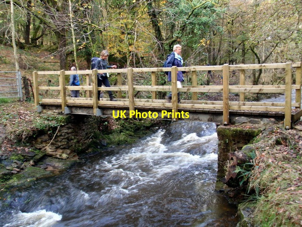 Photo 6"x4" Pompren Melin y Cwm Footpath Rhyd-y-fro c2011