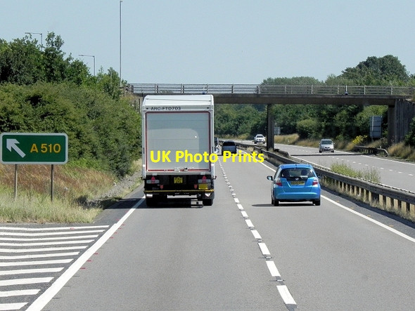 Photo 6"x4" Eastbound 14 at Junction 11 Cranford St Andrew c2013