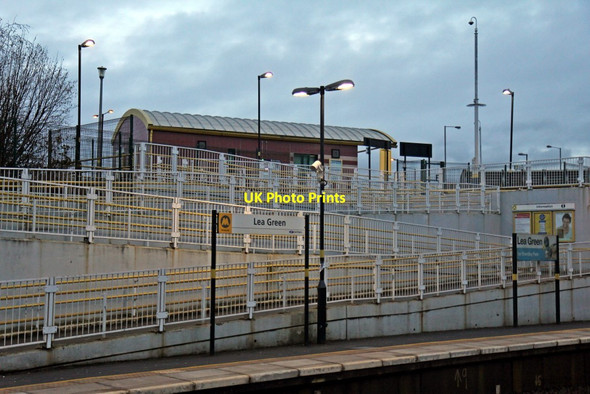 Photo 6"x4" Platform ramp, Lea Green railway station Marshall's Cross c2014