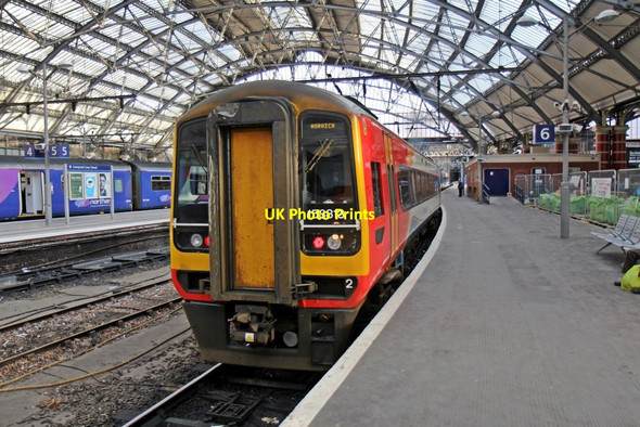 Photo 6"x4" East Midlands Trains Class 158, 158813, Liverpool Lime Street railway station Liverpool c2014