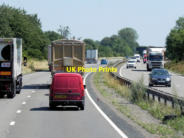 Photo 6"x4" A14 near Woodford Twywell c2013