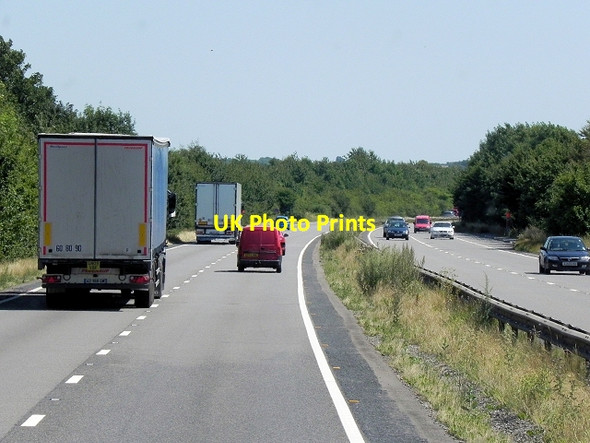 Photo 6"x4" Eastbound A14 near Woodford Thrapston c2013