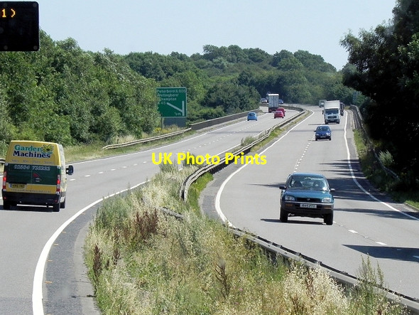 Photo 6"x4" Eastbound A14 Thrapston c2013