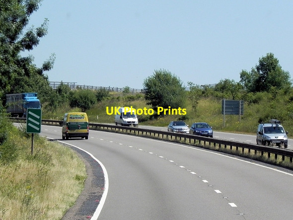 Photo 6"x4" Eastbound A14 near Thrapston Thrapston c2013