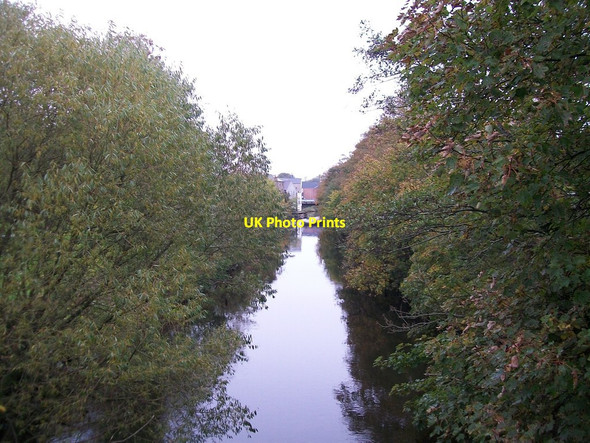 Photo 6"x4" The Bann downstream of the Solitude Park Suspension Bridge Banbridge c2013