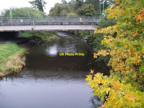 Photo 6"x4" Bridge across the Bann leading to Tesco Banbridge Banbridge c2013