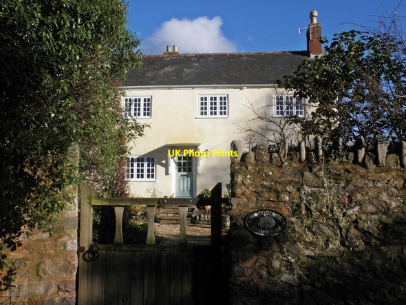 Photo 6"x4" Woodcombe Farmhouse Minehead c2014