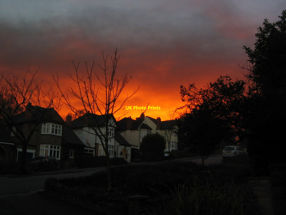 Photo 6"x4" Sky over Longmore Avenue, New Barnet East Barnet c2005