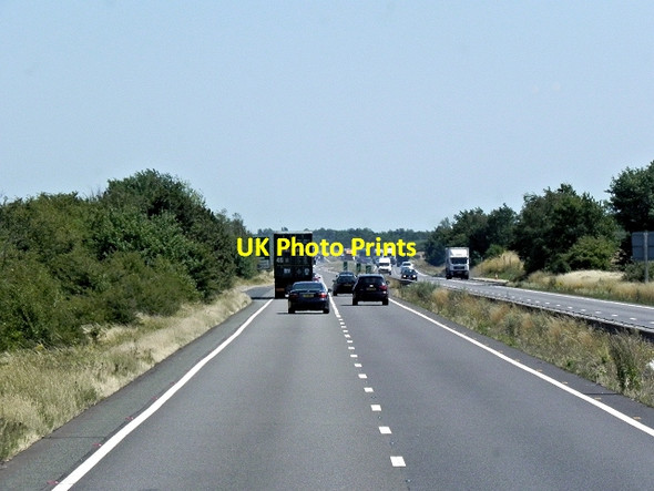 Photo 6"x4" Eastbound A14 Bythorn c2013