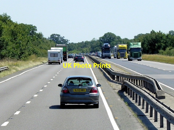 Photo 6"x4" Eastbound A14 near Catworth Church End\/TL0973 c2013